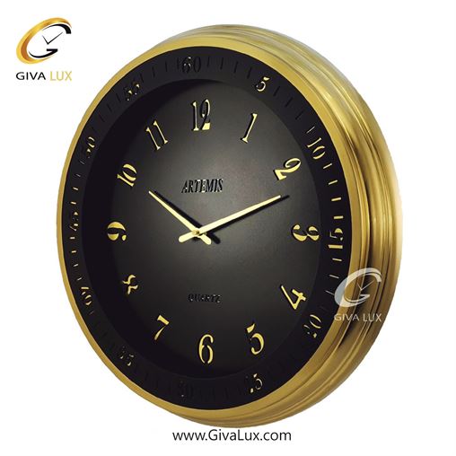 ساعت دیواری اورجینال آرتمیس آلیاژ فلزی نقره ای| کد رفرنس 90012، مدل: 2036SilverBlack 2037-Gold-Black-2.jpg