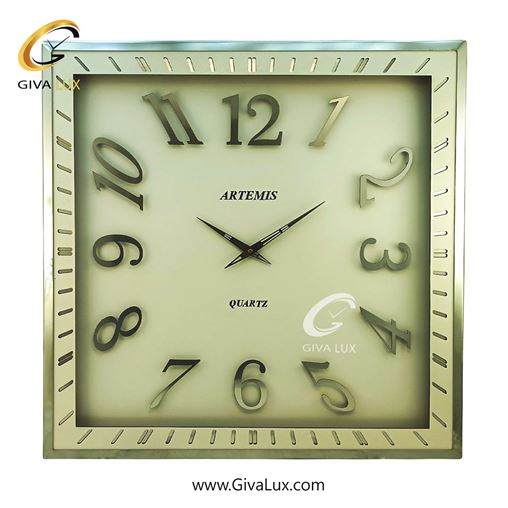 ساعت دیواری اورجینال آرتمیس آلیاژ فلزی نقره ای| کد رفرنس 90018، مدل: 2038SilverWhite