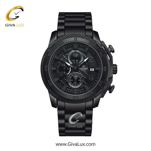 ساعت مچی اورجینال مردانه ناوی فورس|Naviforce|نوی فورس|نیوی فورس سه موتوره کرنوگراف مشکی | مشکی| طوسی| کد رفرنس NF8047 B/GY/B 211_NF8047-BGYB.jpg