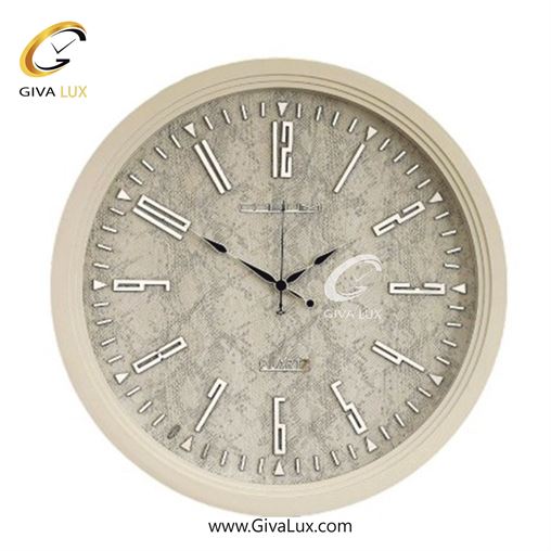 ساعت دیواری اورجینال کوروم PVC سفید| کد رفرنس 214