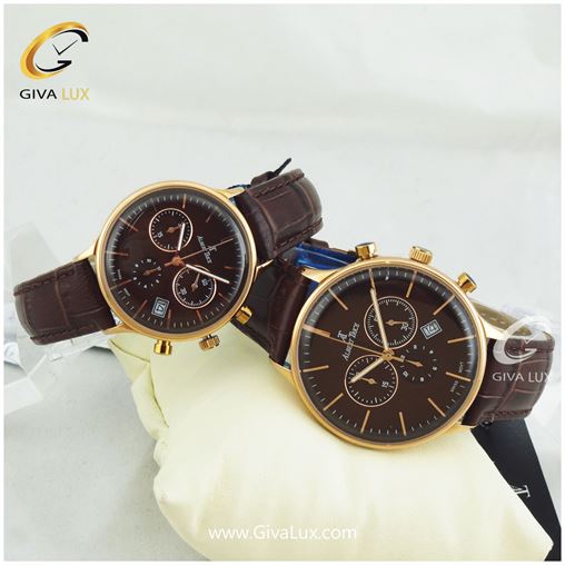 ست ساعت مچی بند چرمی سه موتوره آلبرت ترایس مدل AT20263	