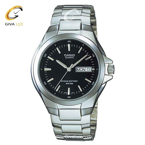 ساعت مچی اورجینال مردانه کاسیو Casio نقره ای | نقره ای| مشکی| کد رفرنس MTP-1228D-1A