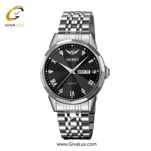 ساعت مچی اورجینال مردانه اسکمی (Skmei) نقره ای | نقره ای| مشکی| کد رفرنس 2291
