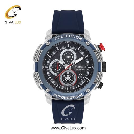 ساعت مچی اورجینال مردانه فروچی Ferrucci سه موتوره کرنوگراف تیتانیوم | سفید| دودی|تیتانیوم| کد رفرنس FCF 23008S.1 23008S.2.jpg