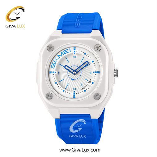 ساعت مچی اورجینال مردانه اسکمی (Skmei) سفید | آبی| سفید| کد رفرنس 2329