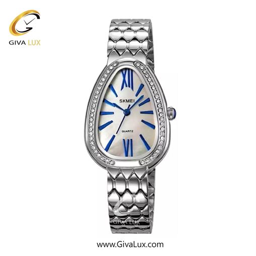 ساعت مچی اورجینال زنانه اسکمی (Skmei) نقره ای | نقره ای| سفید صدفی| کد رفرنس 2331