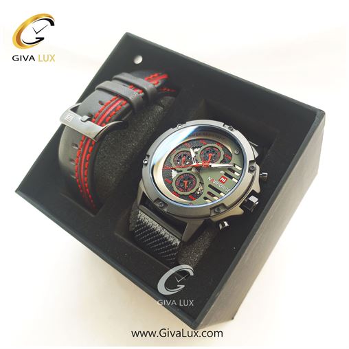 پک ساعت مردانه سه موتوره فول تایم ناوی فورس با بند اضافه مدل NF9110 23436.jpg