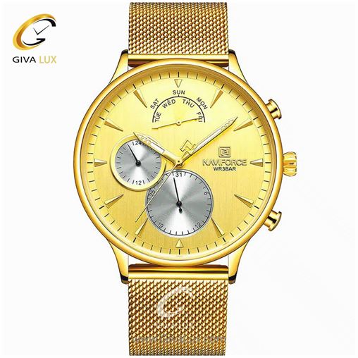 ساعت مردانه سه موتوره نقره ای ناوی فورس مدل NF3010 240_3010.jpg