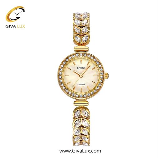 ساعت مچی اورجینال زنانه اسکمی (Skmei) طلایی | طلایی| طلایی| کد رفرنس 2547
