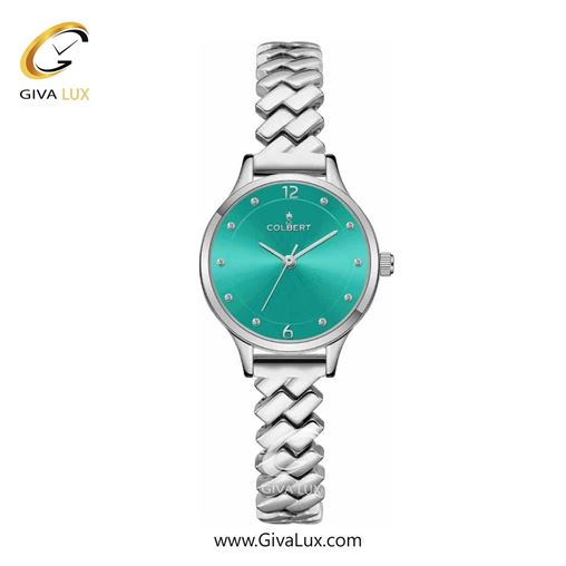 ساعت مچی اورجینال زنانه کلبرت COLBERT نقره ای | نقره ای| سبزآبی| کد رفرنس 0273L