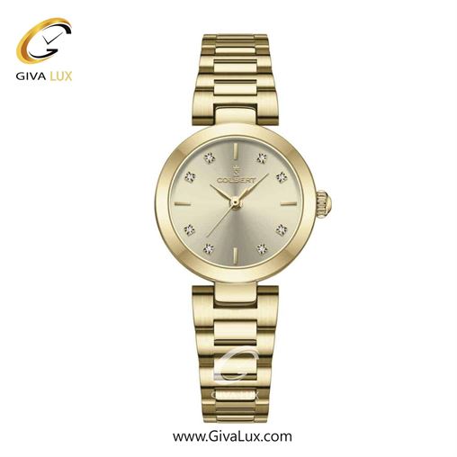 ساعت مچی اورجینال زنانه کلبرت COLBERT طلایی | طلایی| خاکستری بژ| کد رفرنس 0275L