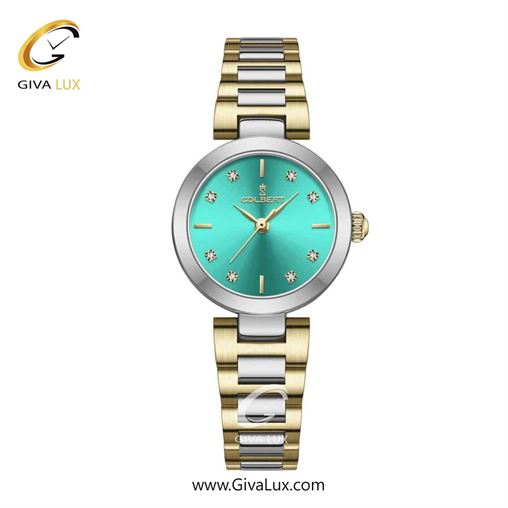 ساعت مچی اورجینال زنانه کلبرت COLBERT نقره ای | نقره ای-طلایی| سبزآبی| کد رفرنس 0275L