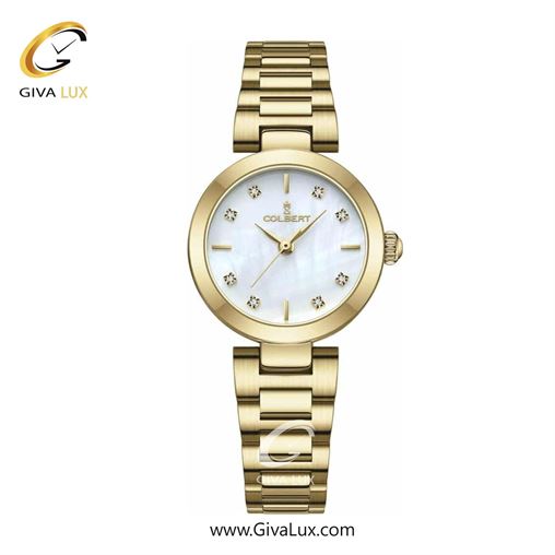 ساعت مچی اورجینال زنانه کلبرت COLBERT طلایی | طلایی| سفید صدفی| کد رفرنس 0275L