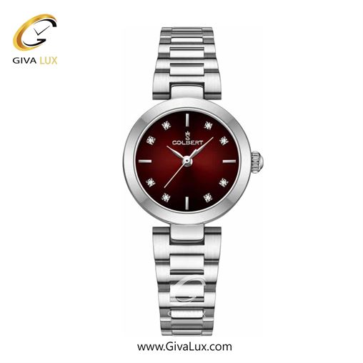 ساعت مچی اورجینال زنانه کلبرت COLBERT نقره ای | نقره ای| زرشکی| کد رفرنس 0275L
