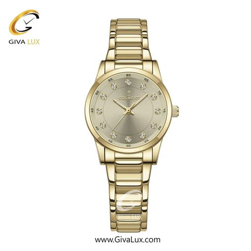 ساعت مچی اورجینال زنانه کلبرت COLBERT طلایی | طلایی| خاکی| کد رفرنس 0277L