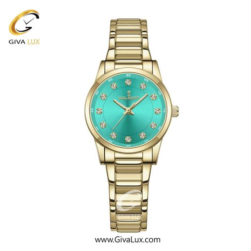 ساعت مچی اورجینال زنانه کلبرت COLBERT طلایی | طلایی| سبزآبی| کد رفرنس 0277L