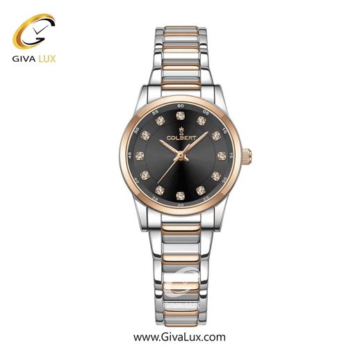 ساعت مچی اورجینال زنانه کلبرت COLBERT رزگلد | رزگلد-نقره ای| مشکی| کد رفرنس 0277L