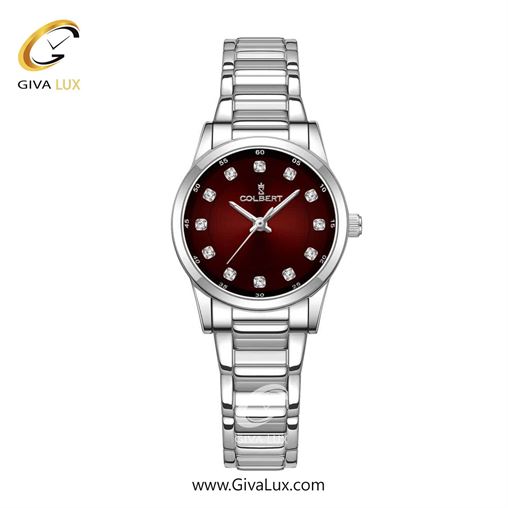 ساعت مچی اورجینال زنانه کلبرت COLBERT نقره ای | نقره ای| زرشکی| کد رفرنس 0277L