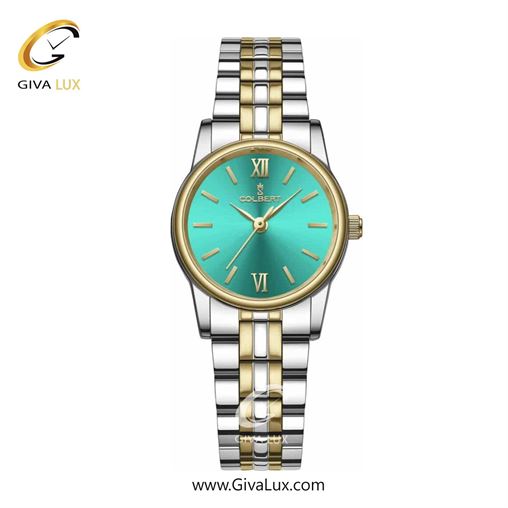 ساعت مچی اورجینال زنانه کلبرت COLBERT طلایی | طلایی-نقره ای| سبزآبی| کد رفرنس 0278L