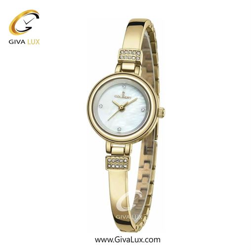 ساعت مچی اورجینال زنانه کلبرت COLBERT طلایی | طلایی| سفید صدفی| کد رفرنس 0279L