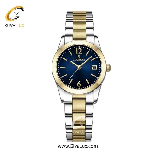 ساعت مچی اورجینال زنانه کلبرت COLBERT طلایی | نقره ای-طلایی| سرمه ای| کد رفرنس 0280L