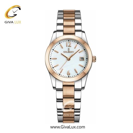 ساعت مچی اورجینال زنانه کلبرت COLBERT رزگلد | رزگلد-نقره ای| سفید صدفی| کد رفرنس 0280L