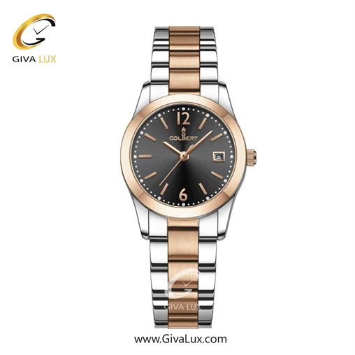 ساعت مچی اورجینال زنانه کلبرت COLBERT رزگلد | رزگلد-نقره ای| مشکی| کد رفرنس 0280L