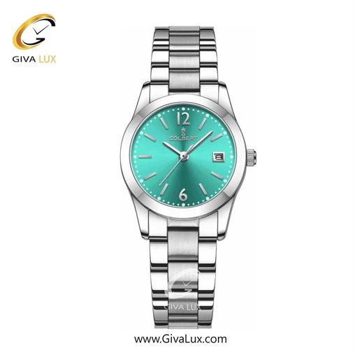 ساعت مچی اورجینال زنانه کلبرت COLBERT نقره ای | نقره ای| سبزآبی| کد رفرنس 0280L