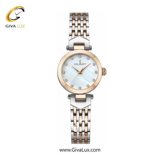 ساعت مچی اورجینال زنانه کلبرت COLBERT رزگلد | نقره ای-رزگلد| سفید صدفی| کد رفرنس 0282L