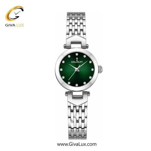 ساعت مچی اورجینال زنانه کلبرت COLBERT نقره ای | نقره ای| سبز یشمی تیره| کد رفرنس 0282L