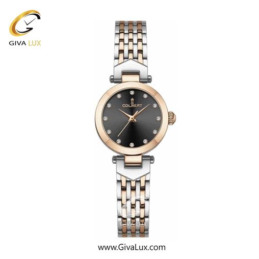 ساعت مچی اورجینال زنانه کلبرت COLBERT رزگلد | رزگلد-نقره ای| مشکی| کد رفرنس 0282L