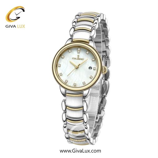 ساعت مچی اورجینال زنانه کلبرت COLBERT طلایی | نقره ای-طلایی| سفید صدفی| کد رفرنس 0283L