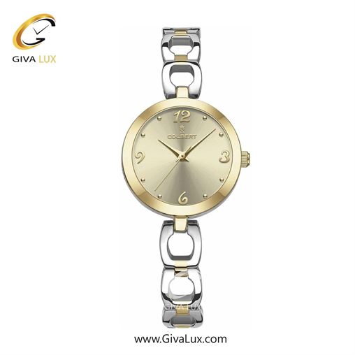 ساعت مچی اورجینال زنانه کلبرت COLBERT طلایی | طلایی-نقره ای| خاکستری بژ| کد رفرنس 0284L