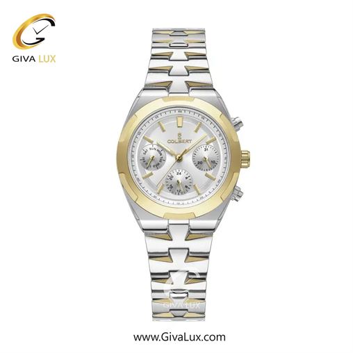 ساعت مچی اورجینال زنانه کلبرت COLBERT سه موتوره فول تایم طلایی | طلایی-نقره ای| نقره ای| کد رفرنس 0285L