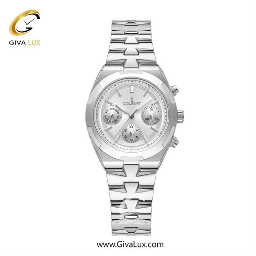 ساعت مچی اورجینال زنانه کلبرت COLBERT سه موتوره فول تایم نقره ای | نقره ای| نقره ای| کد رفرنس 0285L