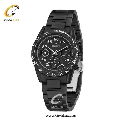 ساعت مچی اورجینال زنانه کلبرت COLBERT سه موتوره فول تایم مشکی | مشکی| مشکی| کد رفرنس 0288L