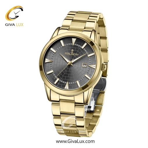 ساعت مچی اورجینال مردانه کلبرت COLBERT طلایی | طلایی| دودی|تیتانیوم| کد رفرنس 0289G