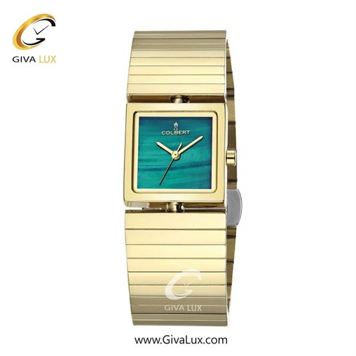 ساعت مچی اورجینال زنانه کلبرت COLBERT طلایی | طلایی| سبزآبی| کد رفرنس 0290L