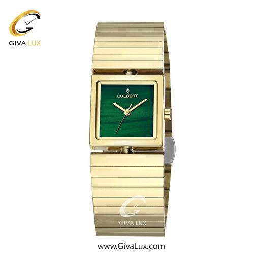 ساعت مچی اورجینال زنانه کلبرت COLBERT طلایی | طلایی| سبز یشمی تیره| کد رفرنس 0290L