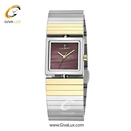 ساعت مچی اورجینال زنانه کلبرت COLBERT نقره ای | طلایی-نقره ای| بادمجانی| کد رفرنس 0290L