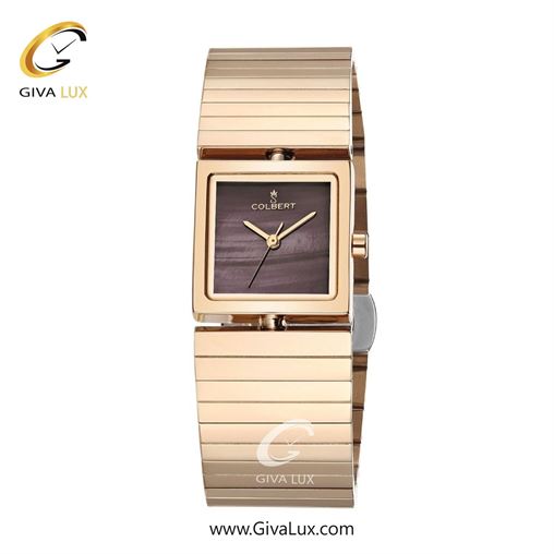 ساعت مچی اورجینال زنانه کلبرت COLBERT رزگلد | رزگلد| بادمجانی| کد رفرنس 0290L