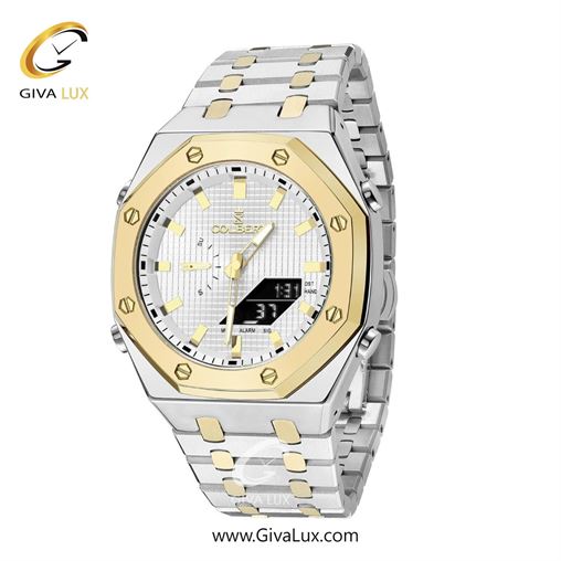 ساعت مچی اورجینال مردانه کلبرت COLBERT دو زمانه طلایی | نقره ای-طلایی| نقره ای| کد رفرنس 0293G
