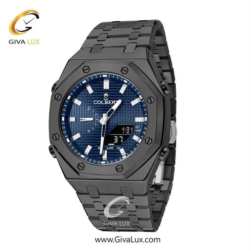 ساعت مچی اورجینال مردانه کلبرت COLBERT دو زمانه تیتانیوم | تیتانیوم| سرمه ای| کد رفرنس 0293G