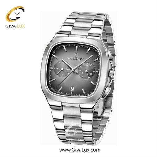 ساعت مچی اورجینال مردانه کلبرت COLBERT سه موتوره فول تایم نقره ای | نقره ای| دودی|تیتانیوم| کد رفرنس 0295G