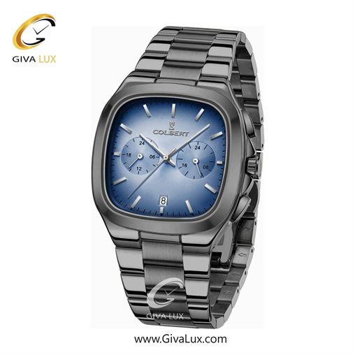 ساعت مچی اورجینال مردانه کلبرت COLBERT سه موتوره فول تایم تیتانیوم | تیتانیوم| آبی| کد رفرنس 0295G