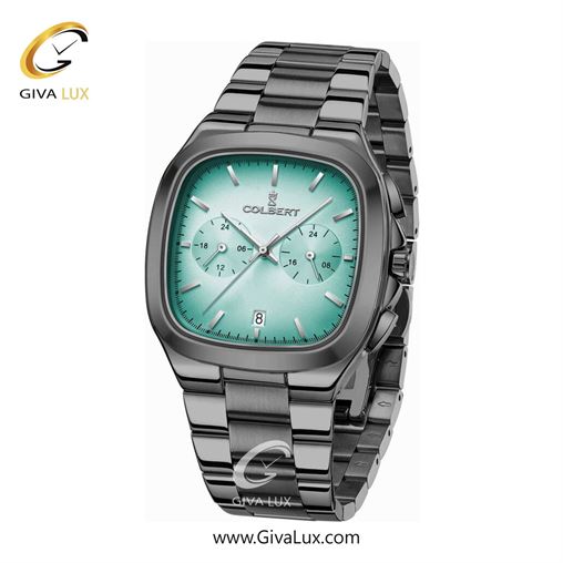 ساعت مچی اورجینال مردانه کلبرت COLBERT سه موتوره فول تایم تیتانیوم | تیتانیوم| سبز| کد رفرنس 0295G