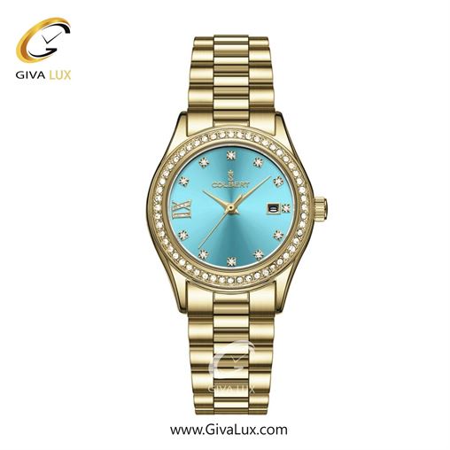 ساعت مچی اورجینال زنانه کلبرت COLBERT طلایی | طلایی| آبی| کد رفرنس 0296L