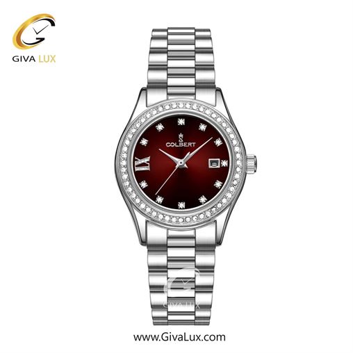 ساعت مچی اورجینال زنانه کلبرت COLBERT نقره ای | نقره ای| زرشکی| کد رفرنس 0296L