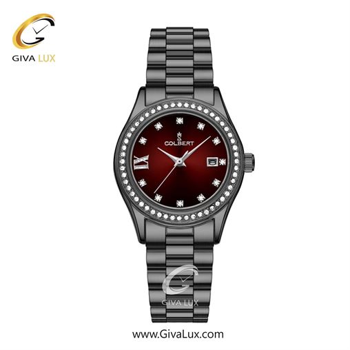 ساعت مچی اورجینال زنانه کلبرت COLBERT تیتانیوم | تیتانیوم| زرشکی| کد رفرنس 0296L