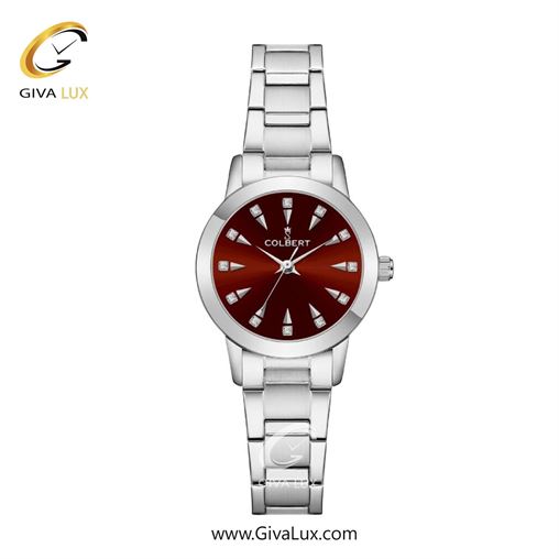 ساعت مچی اورجینال زنانه کلبرت COLBERT نقره ای | نقره ای| زرشکی| کد رفرنس 0297L